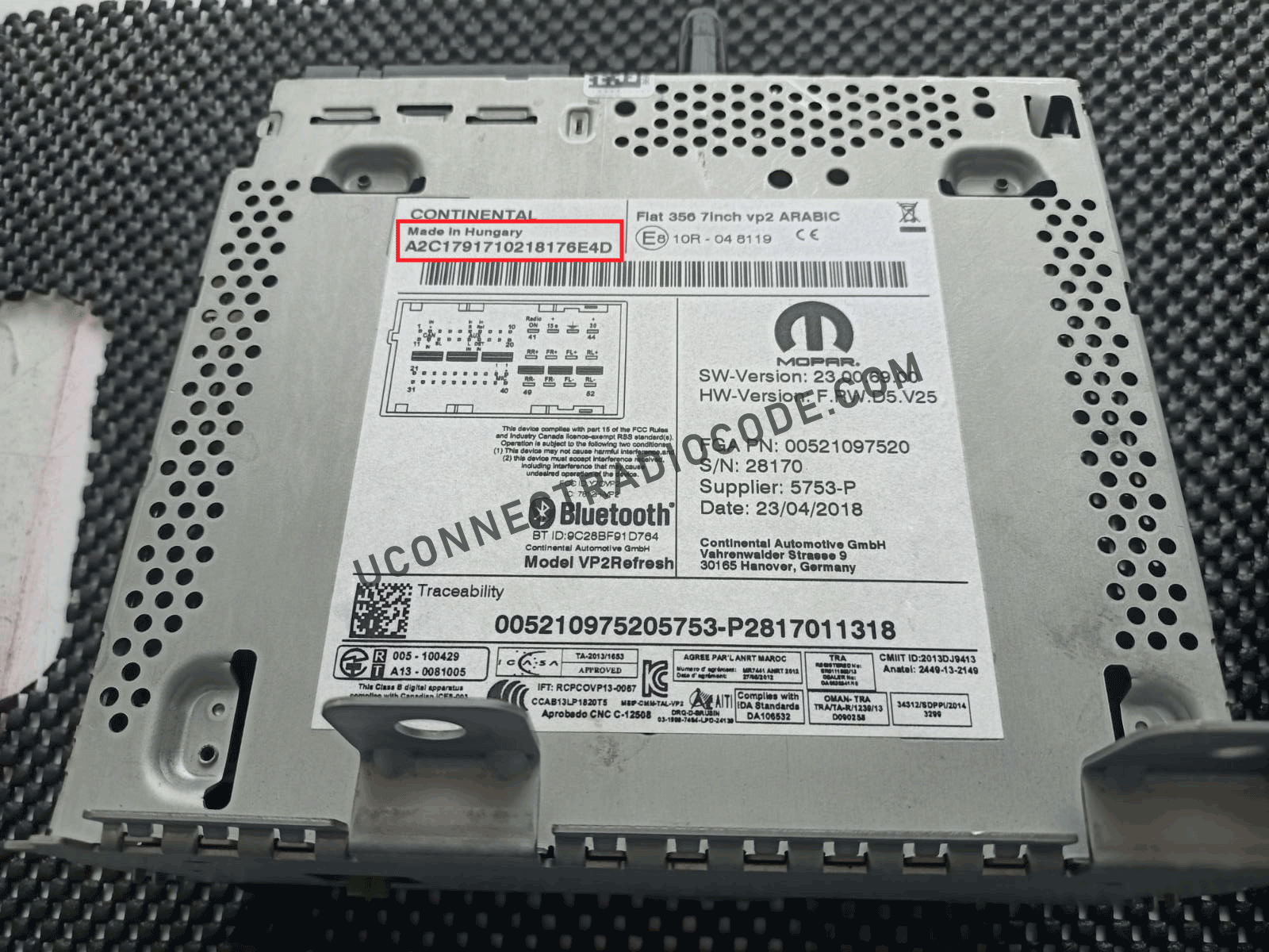 VP2 Hungary radio serial number